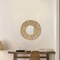 Creative Bamboo Hanging Wall Mirror Round Shape, Natural for Living Room, Dining Room or Playroom